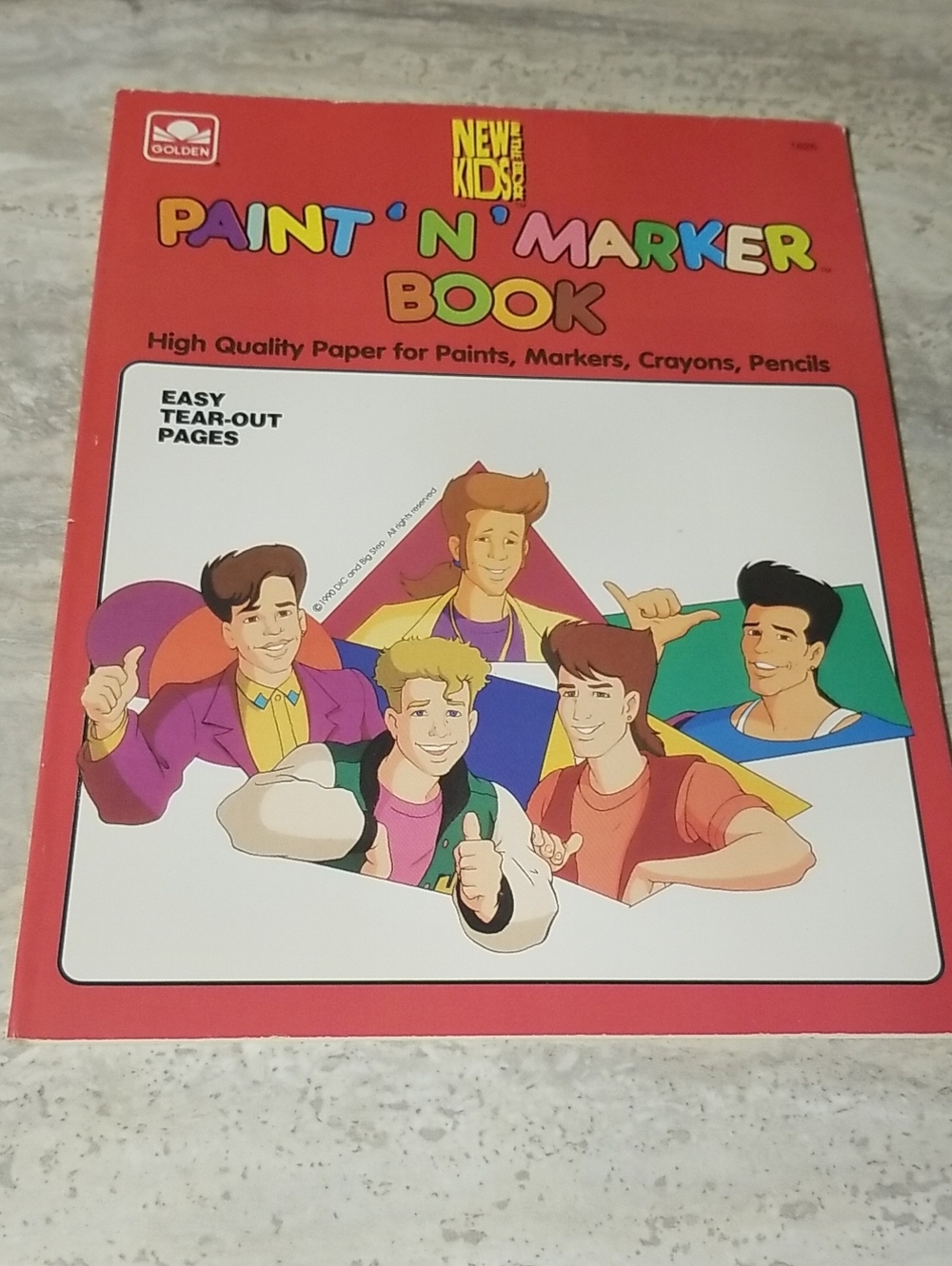 New Kids on The Block  Paint N Marker Book
